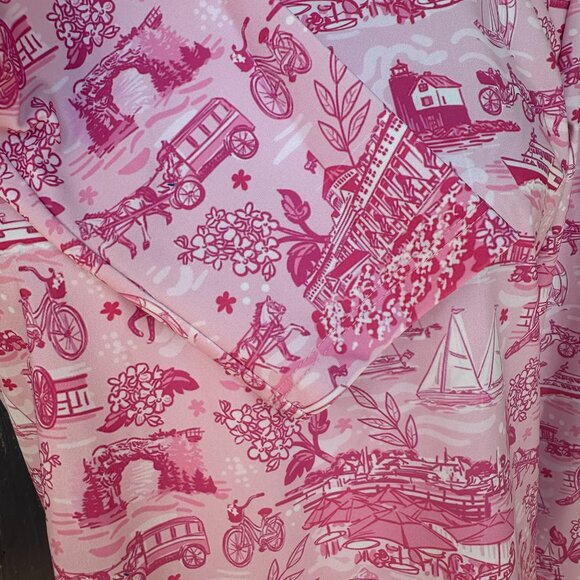 Katherine Way Ana Maria 1/4 Zip Pullover Mackinac Pink Pony Sz S NWT - Picture 6 of 16